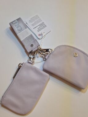 NWT Lululemon Dual Pouch Wristlet Wordmark Ftlv